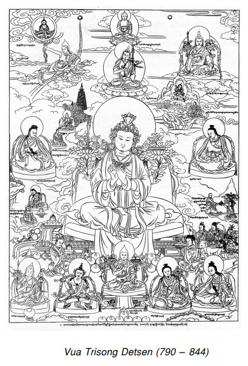 Là vị vua đã thỉnh mời học giả Santaraksita (Tịch Hội) và đạo sư Kim Cương Thừa Liên Hoa Sanh (Padmasambhava) tới Tây Tạng. Ngài cho xây dựng Samye, tu viện đầu tiên tại Tây Tạng, và nhận lãnh trách nhiệm củng cố nền tảng Phật Giáo tại Tây Tạng.